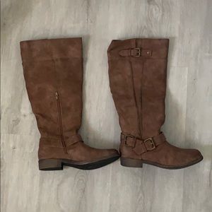 Tall wide calf boots